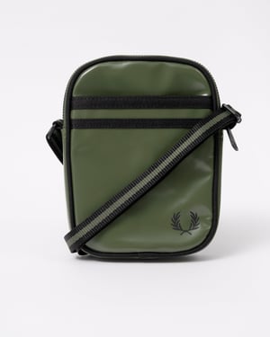 Logo Detail Shoulder Bag in Olive