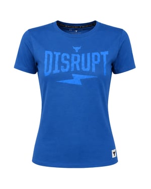 Under Armour x Project Rock Disrupt Womens Blue T-Shirt