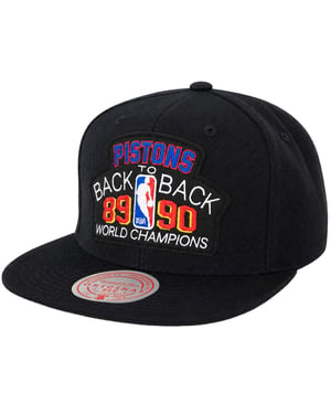 Mitchell & Ness NBA Detroit Pistons B2B Black Cap