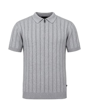 Bench Tessio Mens Light Grey Polo Shirt
