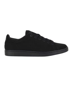 Lonsdale Heren Leyton leren platte sportschoenen (Zwart)