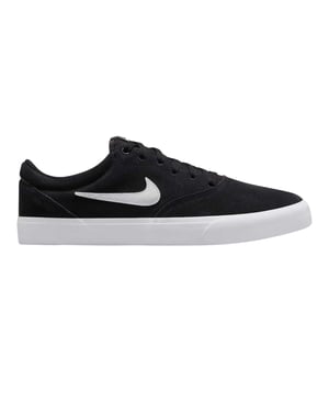 Nike Lage suède herenschoenen van Charge (Zwart, Wit)