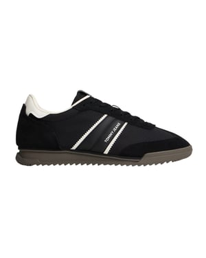 Tommy Jeans Lage hardloopschoenen met veters voor heren (Zwart, Wit)