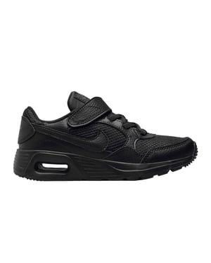 Nike Kinder Air Max SC Leren Trainers (Drievoudig zwart)