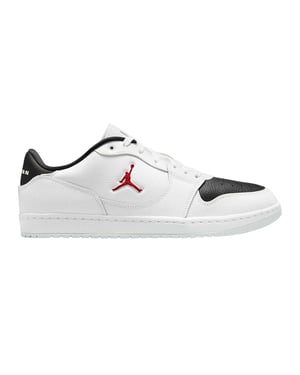 Nike Air Jordan Court Connect leren sportschoenen voor heren (Wit, Rood, Zwart)
