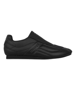 Slazenger Leren platte sportschoenen voor kinderen van het merk Warrior (Zwart/Kool)