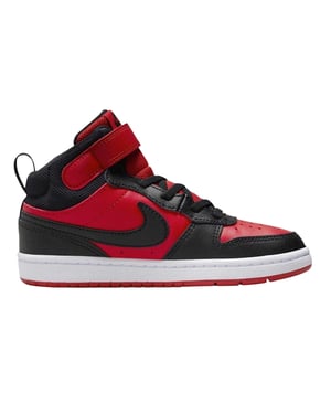 Nike Hoge sneakers voor jongens van Court Borough (Rood, Zwart)