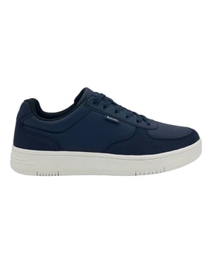 Fred Perry Heren-sportschoenen met band en bloemmotief (Marine)