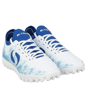Sondico Blaze Astro Turf-sportschoenen voor kinderen (Wit/blauw)