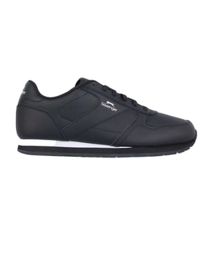 Slazenger Klassieke sneakers van gecoat leer voor heren (Marine, Wit)