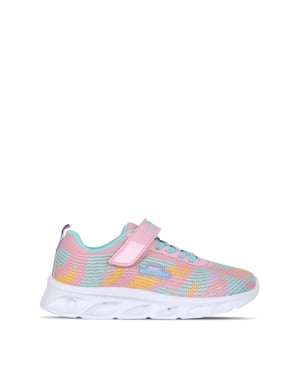 Slazenger Alie 2.0 holografische luipaardprint-sportschoenen voor kinderen (Roze)
