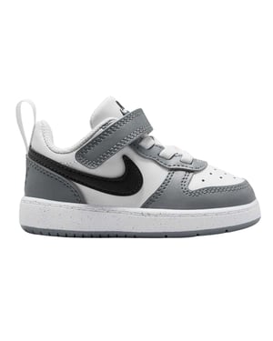 Nike Borough leren sportschoenen voor kinderen/jongeren (Wit/Zwart/Grijs)