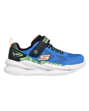 Skechers Meteor-sportschoenen voor jongens met licht-effect (ZWART/BLAUW)