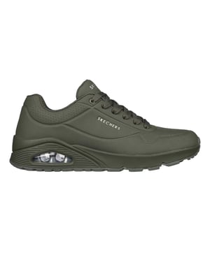 Skechers Uno Stand On Air Skech-Air sportschoenen voor heren (Olijf)