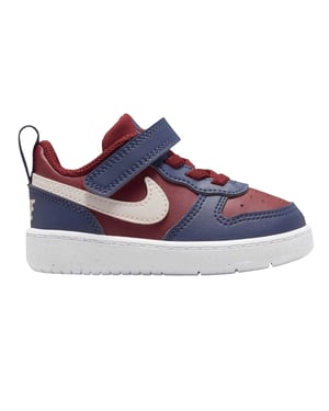 Nike Borough leren sportschoenen voor kinderen/jongeren (Rood, Marine)