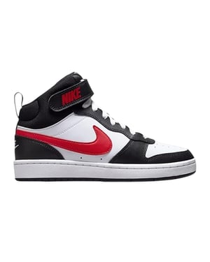 Nike Hoge sneakers voor jongens van Court Borough (Wit, Zwart, Rood)