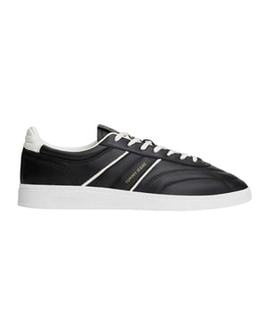 Tommy Jeans Leren sneakers voor heren van Greenwich (Ecru/Zwart)