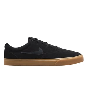 Nike Lage suède herenschoenen van Charge (Zwart)