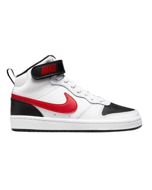Nike Hoge sneakers voor jongens van Boys Court Borough (Wit, Zwart, Rood)