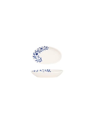 Bonna Serveerschaal lavis blue porselein 15x8.5 cm (140cc) set van 4