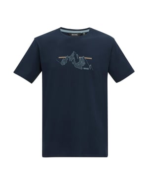 Regatta Mens Cline IX Mountain T-Shirt (Navy)