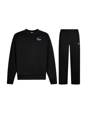 Nike Athletic Crew Neck Tracksuit Set Black