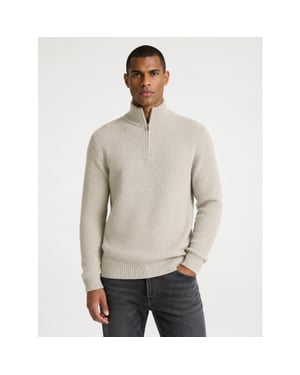 Kronstadt Ks3000015 ksdev half zip 024 beige mix heren trui