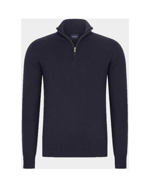 Bos Bright Blue Half zip 302/8189-navy