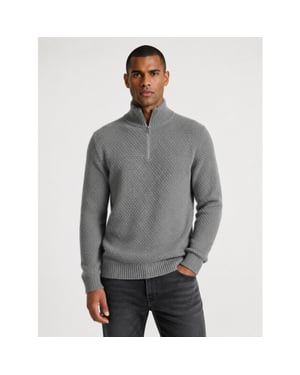 Kronstadt Ks3000015 ksdev half zip 913 lt. grey mix heren trui