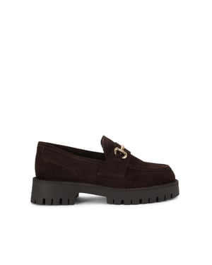 Suede Lando Dark Brown Loafers