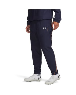 Men's Under Armour Performance Tracksuit Bottom in Navy/White