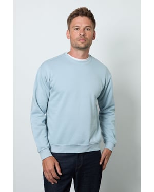 Light Blue Crew Neck Sweatshirt