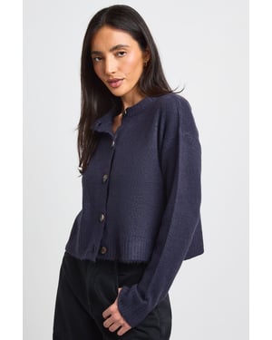 Crew Neck Soft Knit Knitted Cardigan and Wide Leg Trouser Co-Ord