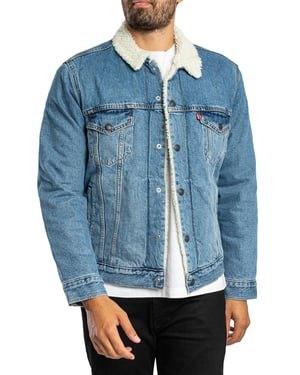 Levi's Type 3 Sherpa Trucker Jacket, Blauw