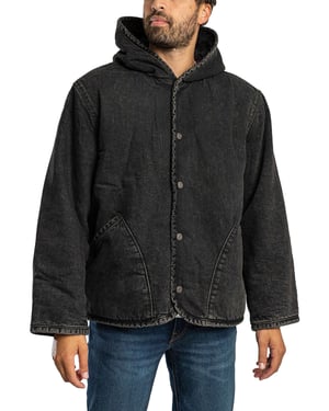 Levi's Sherpa-Jas Met Capuchon, Zwart