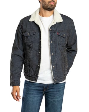 Levi's Type 3 Sherpa Trucker Jacket, Grijs