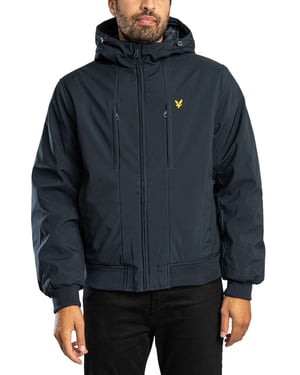 Lyle & Scott Gewatteerde Softshelljas, Blauw