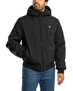 Lyle & Scott Gewatteerde Softshelljas, Zwart