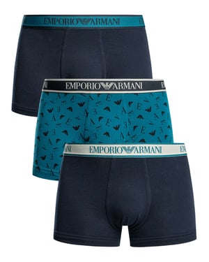 Emporio Armani Trunk 3-Pack, Blauw