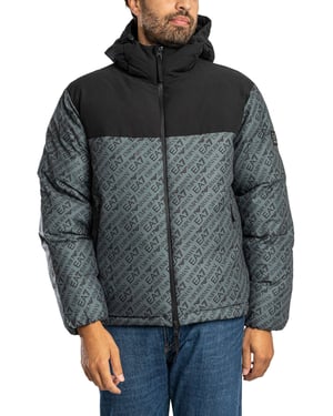 EA7 Logo Repeat Mountain Polar Jacket, Groen