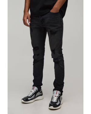 Skinny Fit Distressed Jeans