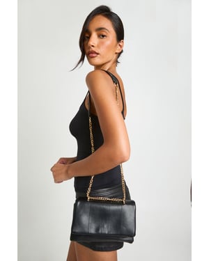 Quilted Fold Over Adjustable Cross Body & Shoulder Bag