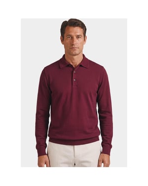 Bos Bright Blue Polo lange mouwen heren 3018900/705