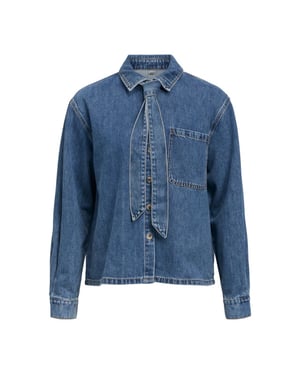Object objrosie l/s re shirt noos 23049193 medium blue denim