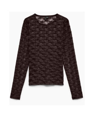Vero Moda Vmbonita kant lente top met lange mouwen