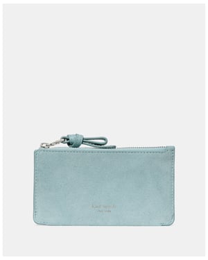 Loop Suede Zip Card Case