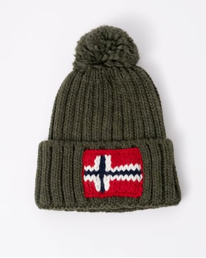 Logo Detail Hat in Olive