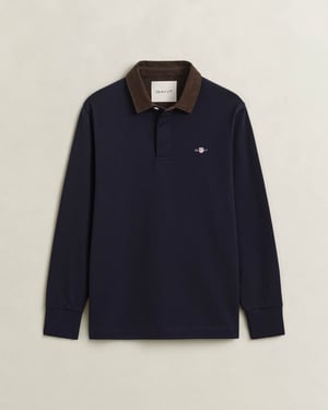 Regular Fit Long Sleeve Logo Detail Polo Shirt