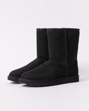 Logo Detail Boots in Black