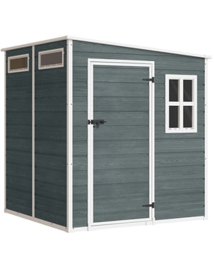 4goodz Tuinschuur houtlook met slot raam ventilatie vloer -
